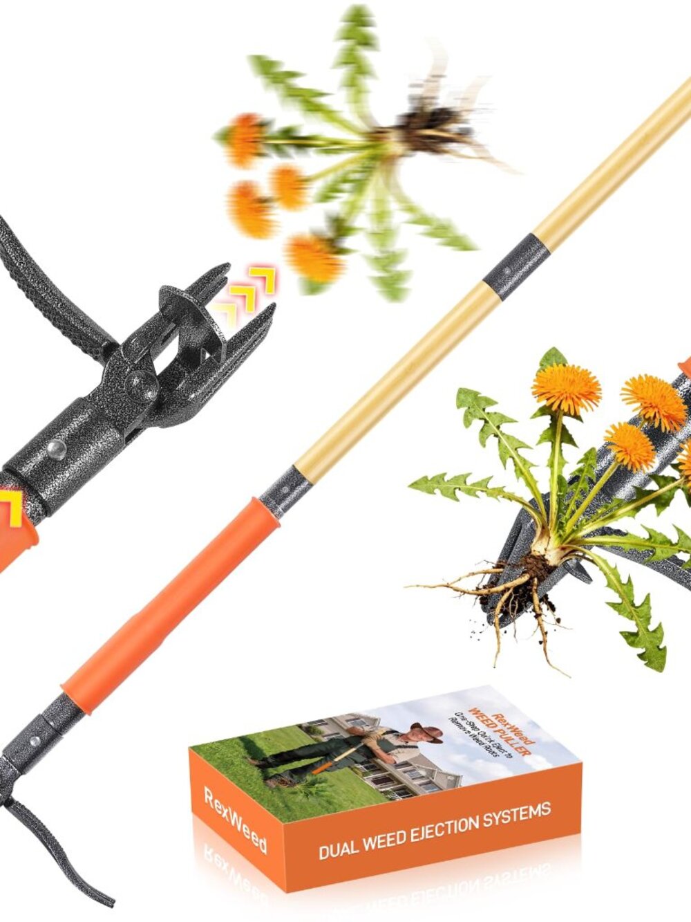 NEW Stand Up Puller Tool 4-Claw Steel Head with Easily Pull Deep Taproots